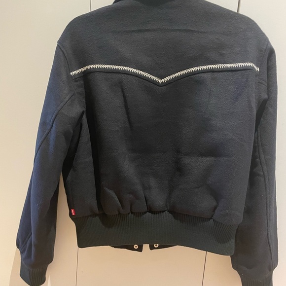 Levi's Navy Blue Western Jacket with White Embroidery - Picture 4 of 4